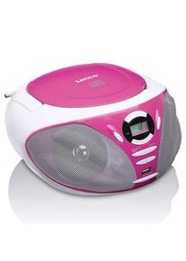 Lenco SCD-300 pink - FM - Stereo - Pink