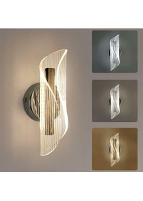 Delaveek - Applique Murale Intérieur, 12W Créative Romantique Appliques Murales Interieures led, 3 Températures de Couleur Lampe Murale Moderne