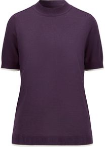 Dames Twinset bestaande uit pullover en vest druif Maat 42