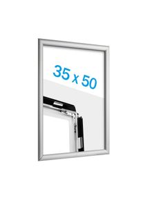 Cadre clic-clac, aluminium, B3 25 mm, argent