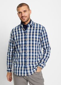 bonprix Camisa de manga larga azul 47/48 (3XL)