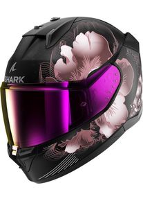 SHARK D-Skwal 3 Mayfer, casco integrale , colore: Opaco Nero/Violetto/Oro , dimensione: S