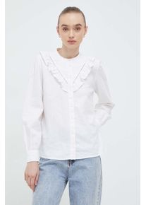 Levi's camasa de in culoarea alb, regular