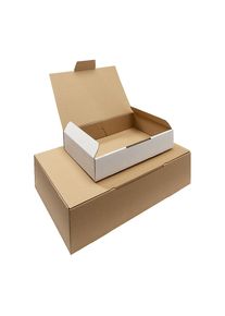 ratioform economy Klepdoos, 1-delig, inwendig 315 x 215 x 80 mm, A4, VE = 10 stuks, wit, vanaf 50 VE