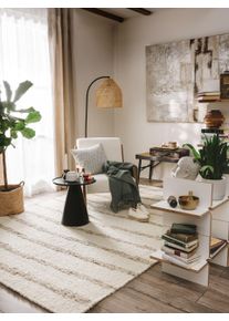 benuta Pure Tapis en laine Glen Crème/Beige 120x170 cm - Tapis en fibres naturelles