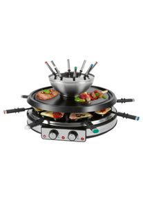 ProfiCook Raclette-/Fonduekombination PC-RG/FD 1245, 1900 W, Edelstahl (501245)