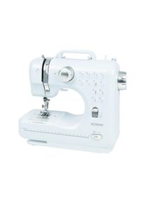 Bomann NM 6063 CB Nähmaschine, 2 Geschwindigkeitsstufen, weiß/silber (660630)