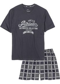 Shorty (2-tlg. Set) - blau - Größe 48/50 (M) mit Baumwolle- bonprix