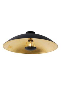 Qazqa Vintage plafondlamp zwart met goud 60 cm - Emilienne