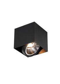 Qazqa Design spot zwart vierkant AR111 - Box