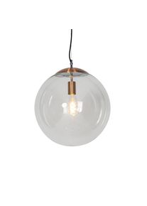 Qazqa Scandinavische hanglamp koper met helder glas - Ball 40