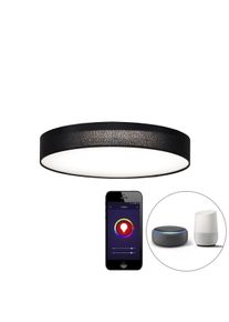 calex Smart plafondlamp zwart 40 cm incl. LED RGB - Taiko