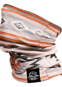 John Doe Chicano, multifunctional headwear , color: Beige/Orange/Grey , size: One Size