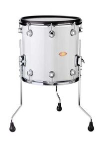 Tom Basse drum-tec pro 14" x 14" (blanc)