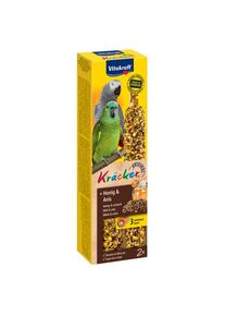2 bastoncini di cracker Vitakraft per pappagalli con miele e anice