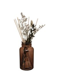 Atmosphera - Diffuseur de parfum Bouquet d'Eucalyptus 300 ml avec Bâtonnets et Fleurs séchées Marron