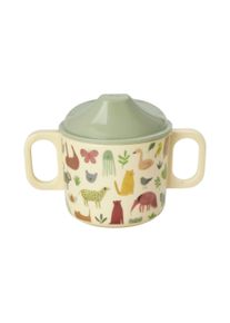 Rice - Melamine 2 Handle Baby Cup 250 ml Sweet Jungle Print