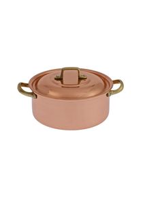 ich-zapfe Cocotte, Sauteuse, Casserole avec poignées en laiton - Avec couvercle