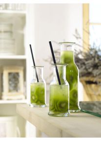 ich-zapfe Wasserkaraffe, Glaskaraffe, Weinkaraffe - Purity, 1L, Elegant & Vielseitig | Wasser, Wein, Limonade & mehr