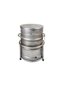 ich-zapfe Runder Stativständer für Bierfass Grill – verstellbare und stabile Basis zum Kochen und Grillen im Freien