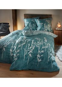 bonprix Lenjerie pat cu design floral gri 2x 80/80cm, 2x 135/200cm