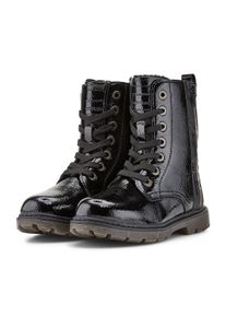 Tom Tailor Unisex Gefütterte Stiefel aus Kunstleder, schwarz, Gr. 27, polyurethan