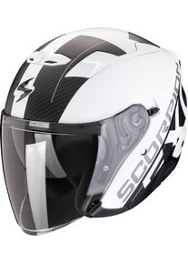 Scorpion EXO-230 QR, jethelm , kleur: Mat Wit/Zwart , maat: M
