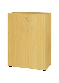 eurokraft pro Armario de oficina, 2 baldas, 3 pisos de archivadores, decoración de haya