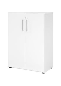 VERA-ZWO - Armario de oficina, H x A x P 1100 x 800 x 420 mm, 2 baldas, blanco
