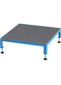 eurokraft pro Werkplatform, in hoogte verstelbaar 165 - 230 mm, plaatmateriaal met antislip oppervlak, platform l x b = 610 x 610 mm, lichtblauw