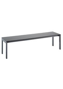 Wolf Kleedkamerbank, enkelzijdig, HPL-blad, oak silver, lengte 1500 mm