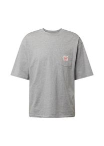 Levi's LEVI'S ®, Mænd, Bluser & t-shirts 'Workwear Tee', Beige-meleret / Brandrød / Hvid, Størrelse S