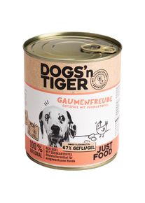 12 x 800 g Dogs'n Tiger Adult gevogelte & zoete aardappel hondenvoer nat