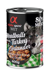 6 x 400g alpha spirit Boulettes de viande dinde et coriandre