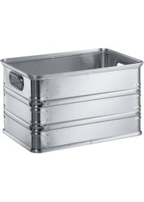 Zarges Transport- en stapelbak van aluminium, inhoud 55 l, geschikt voor rollenbanen