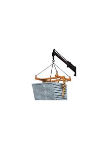 eurokraft pro Heftruck-kieptraverse voor kiep- en stapelbakken, hijsbaar, laadvermogen 500 kg, voor bakgrootte 0,3 m³