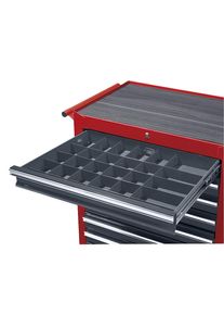 Lade-indelingenset, 3 lengte- en 5 dwarsschotten, voor laden h x b = 75 x 570 mm