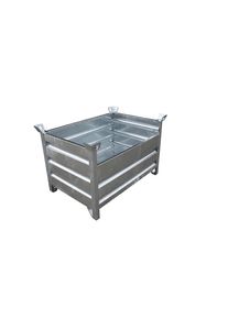 Eichinger Plaatstalen stapelbak, l x b x h = 1500 x 800 x 750 mm, verzinkt