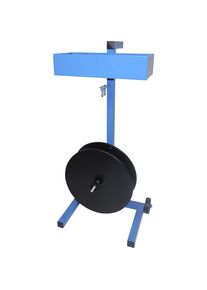 ratioform Bandhaspel voor PP-banden, voor korte rollen, bandbreedte 13 - 16 mm, verrijdbaar, met materiaalvak