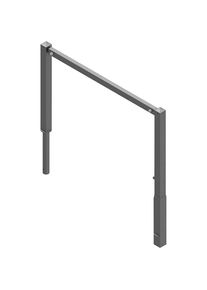 Schake Slagboom, draaibaar, met boom boven, thermisch verzinkt, breedte 1500 mm