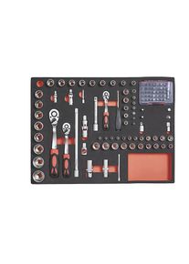 Gereedschapsshadowboard, dopsleutels, voor b x d = 490 x 340 mm