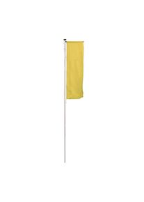 Mannus Aluminium vlaggenmast PIRAT, met stabilisator, hoogte bovengronds 6 m, Ø 75 mm
