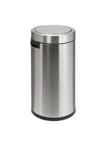 simplehuman Afvalbak 55 l, roestvast staal, h x Ø = 740 x 370 mm, met tuimeldeksel