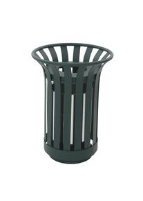 Afvalbak voor buiten, inhoud 23 l, b x h x d = 280 x 650 x 280 mm, groen