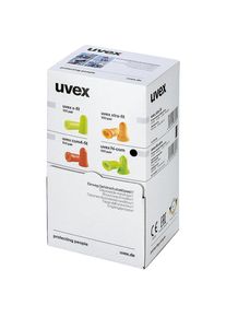 Uvex Tapones de protección auditiva hi-com, UE 100 pares, SNR 24 dB