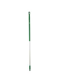 Aluminiumstiel, ergonomisch, Ø 31 mm, Länge 1510 mm, VE 10 Stk, grün vikan