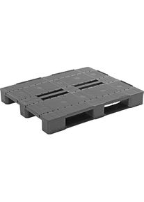 ratioform Kunststof pallet, l x b x h = 1200 x 1000 x 146 mm, basaltgrijs, vanaf 10 st.