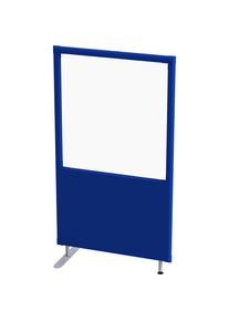 eurokraft pro Geluiddempende scheidingswand, paneel met venster, breedte 1000 mm, hoogte 1800 mm, blauw
