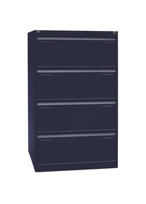 Bisley Hangmappenkast LIGHT, dubbele rij, 4 laden, A4, oxfordblauw