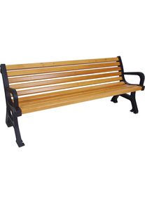 Zitbank, lengte 1700 mm, gewicht 56 kg, beitskleur eikenhout